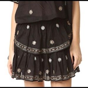 Loveshackfancy ruffle mini skirt